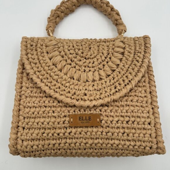 ELLE Raffia Crochet Handbag - Picture 15 of 16